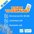 ESIM THAILAND 15 DAYS