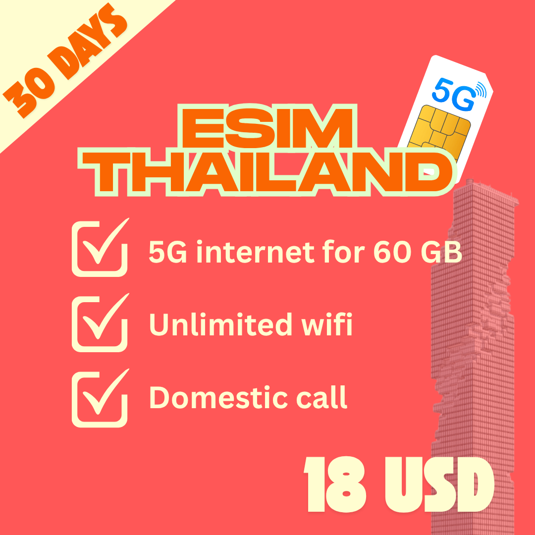ESIM THAILAND 30 DAYS